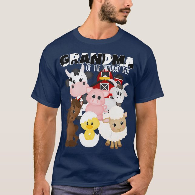 Camiseta Tema De La Abuela Del Niño Nacido Barnyard (Anverso)