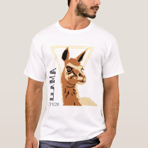 Camiseta Tema de la cabeza de la llamada alpaca