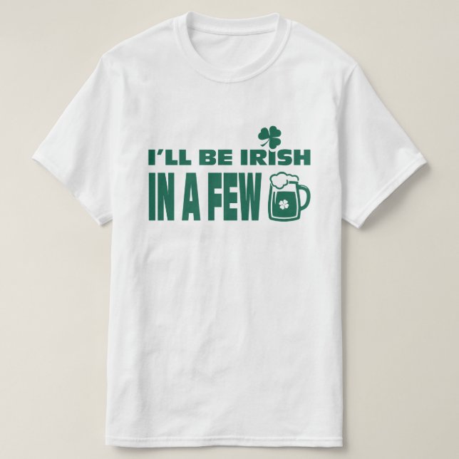 Camiseta Tema de la cerveza Diversión St. Patrick's Day (Diseño del anverso)