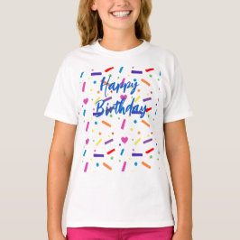 Camiseta Tema de la fiesta de cumpleaños de Sweet Sprinkle