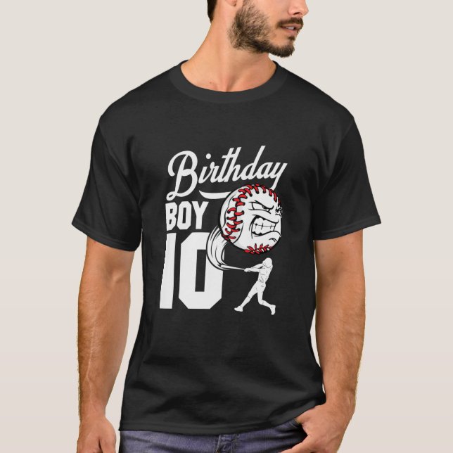 Camiseta Tema de la fiesta de cumpleaños del béisbol infant (Anverso)