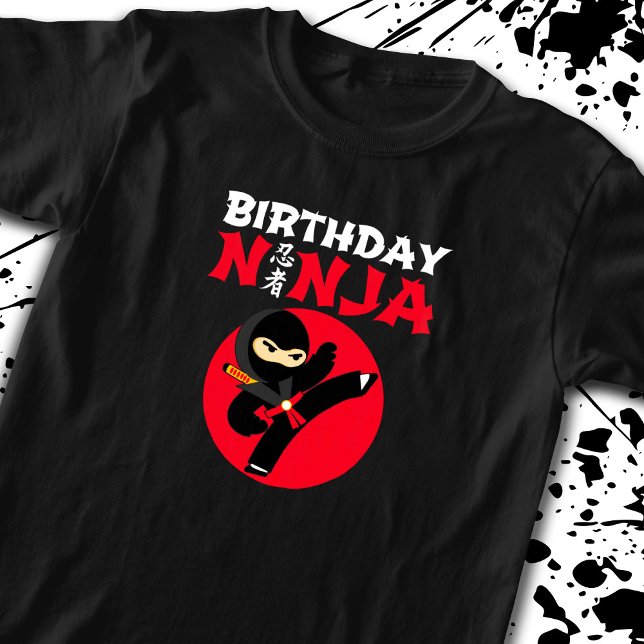 Camiseta Tema de la fiesta de cumpleaños Ninja - Diseño de  (Subido por el creador)