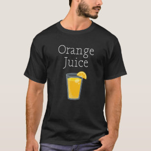 Camiseta Tema de la fruta tropical Naranja Naranja Jugo