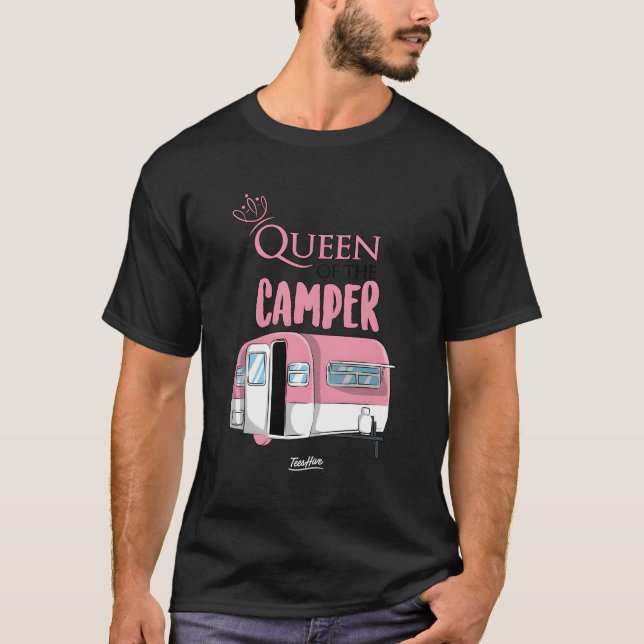 Camiseta Tema De La Reina Del Camper, La Divertida Reina De (Anverso)