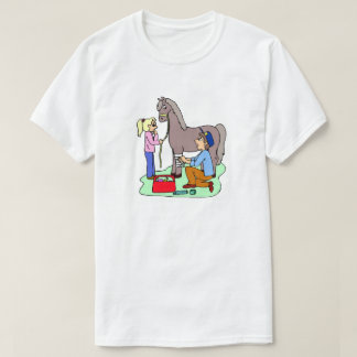 Camiseta Tema de la veterinaria equina