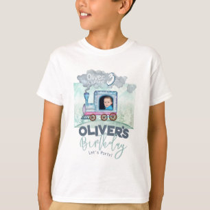 Camiseta Tema de los padres de cumpleaños del tren ferrovia