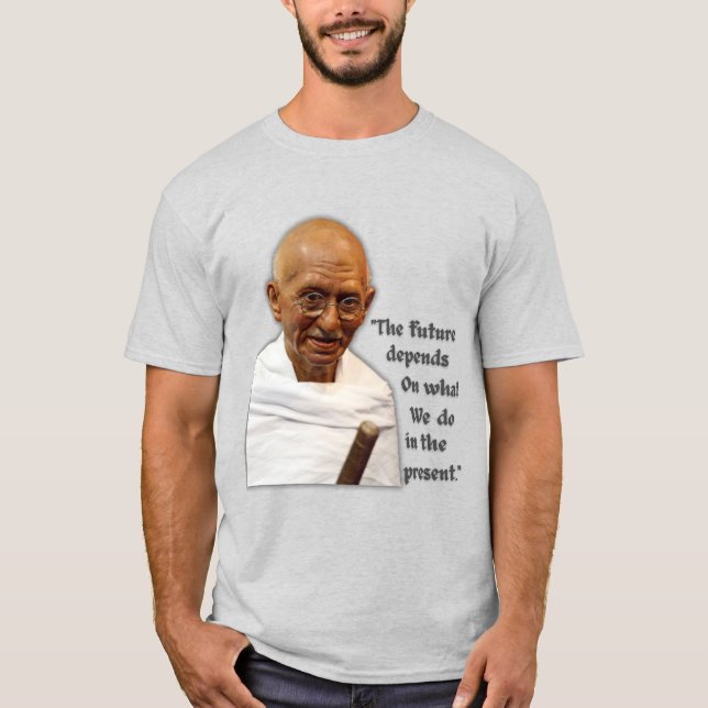 Camiseta Tema de Mahatma Gandhi (Anverso)