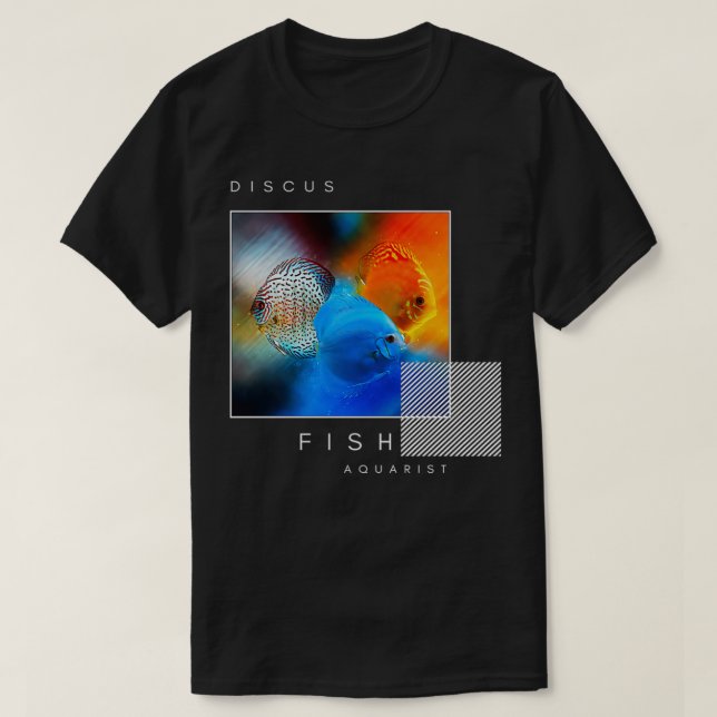 Camiseta Tema de peces discus (Diseño del anverso)