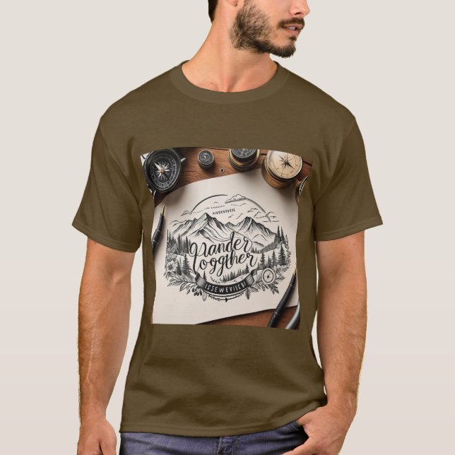 Camiseta Tema de viaje de Wander Together (Anverso)