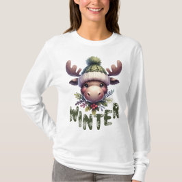 Camiseta Tema de Winter Moose