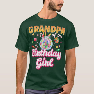 Camiseta Tema Del Abuelo De Los Chicas De Cumpleaños Famili