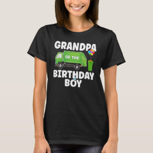 Camiseta Tema Del Abuelo Del Niño De Cumpleaños Reciclando