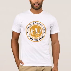 Camiseta Tema del baloncesto de los hombres