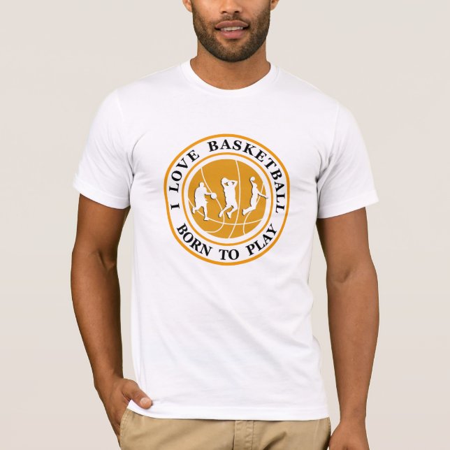 Camiseta Tema del baloncesto de los hombres (Anverso)
