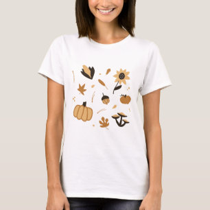 Camiseta Tema del Boho Autumn