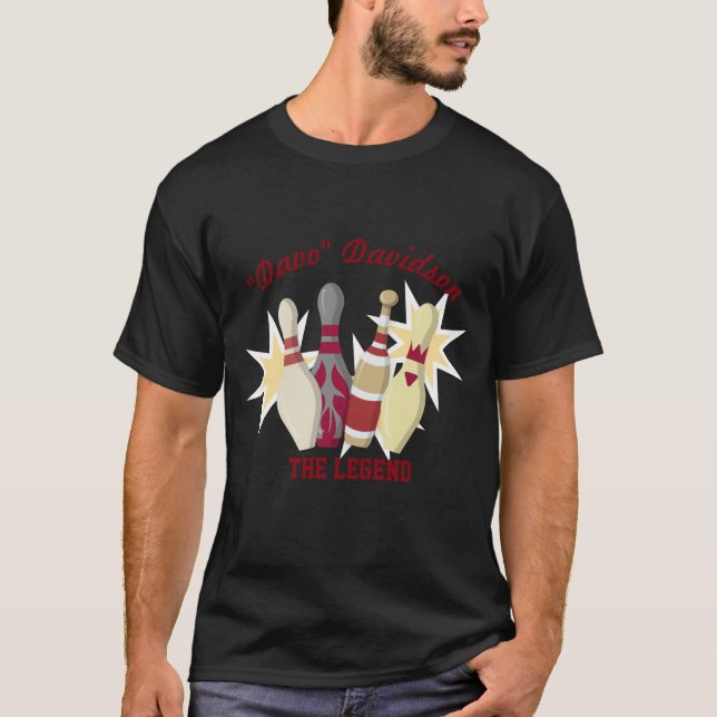 Camiseta Tema del Bowling de la época (Anverso)