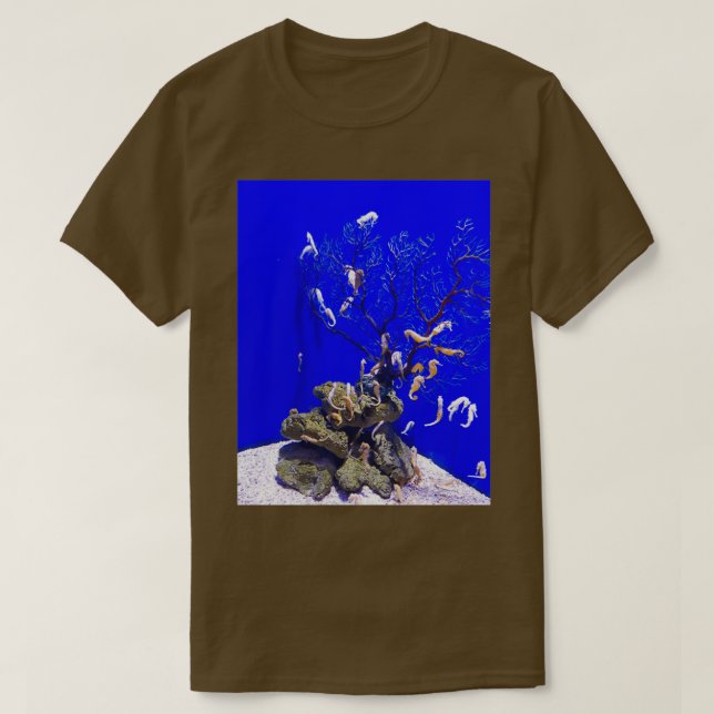 Camiseta Tema del caballo de mar (Diseño del anverso)