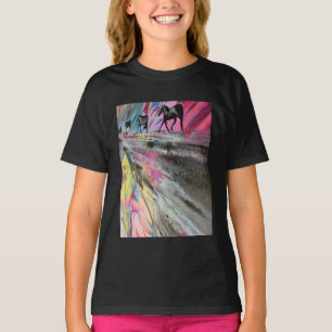 Camiseta Tema del caballo en colores vivos
