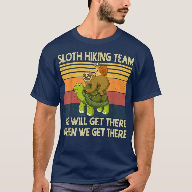 Camiseta Tema del equipo de eslogan de senderismo: Llegarem (Anverso)
