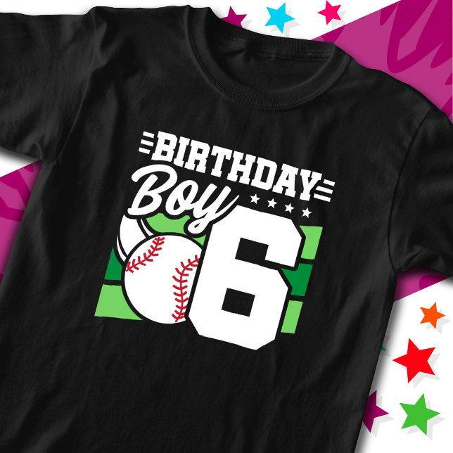 Camiseta Tema del Fiesta de béisbol de 6 años de edad Niño  (Subido por el creador)