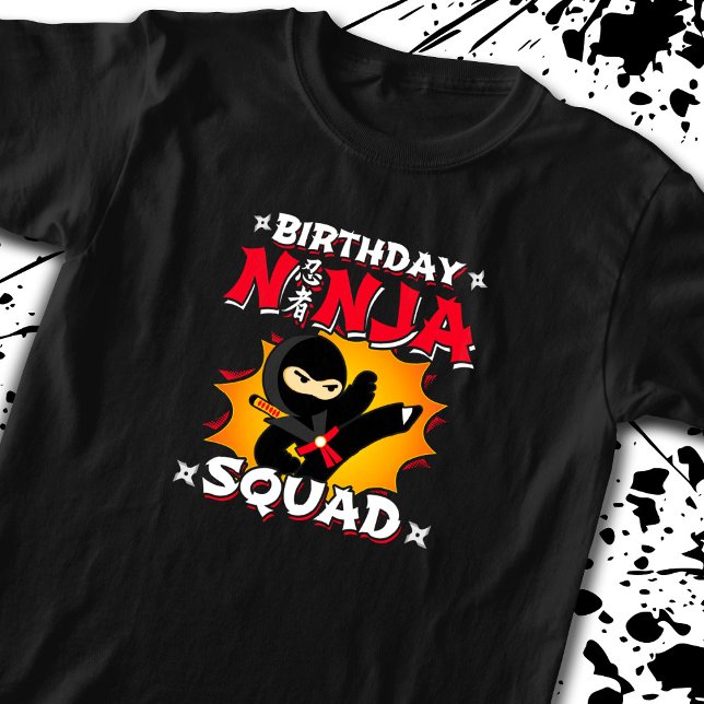 Camiseta Tema del Fiesta de la brigada Ninja de cumpleaños  (Subido por el creador)