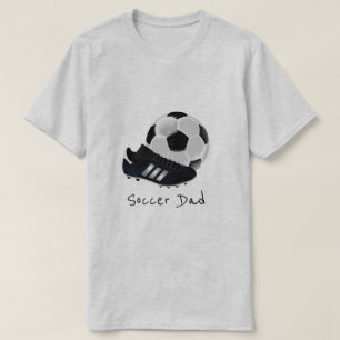 Camiseta Tema del fútbol/del fútbol del lema del papá de