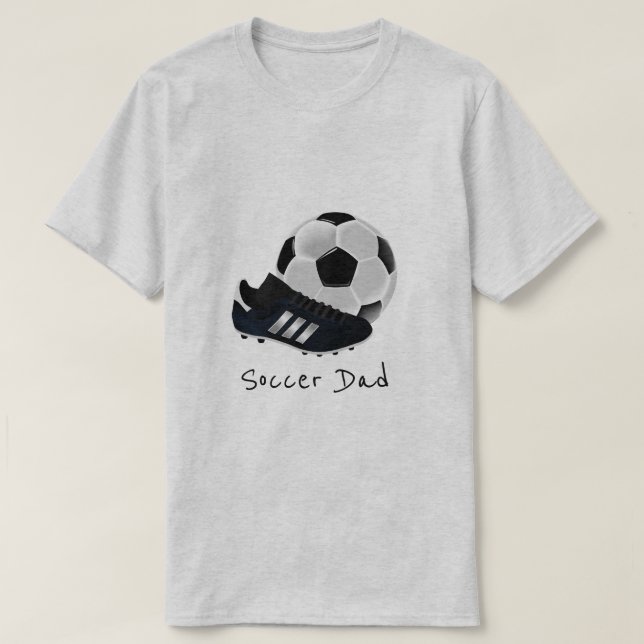 Camiseta Tema del fútbol/del fútbol del lema del papá del (Diseño del anverso)