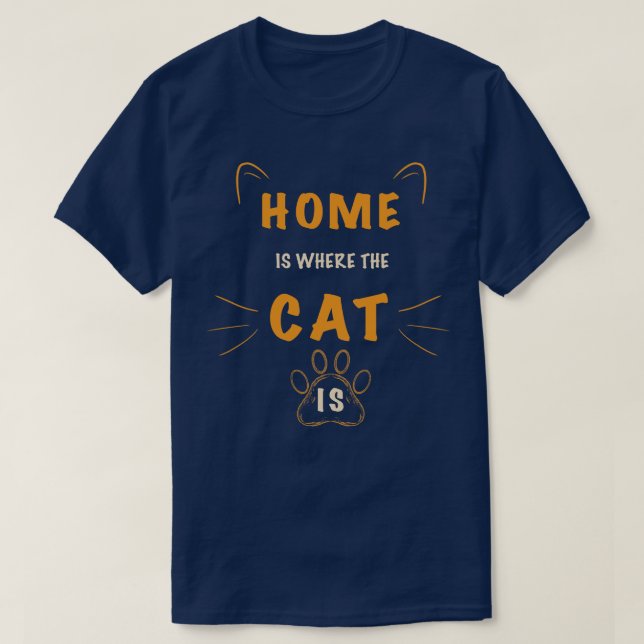 Camiseta Tema del gato (Diseño del anverso)