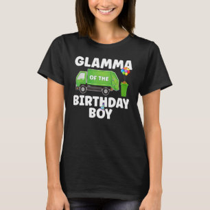 Camiseta Tema Del Glamma Del Niño De Cumpleaños Reciclando