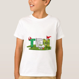 Camiseta Tema del golf de 10 años Deporte para niños de 10