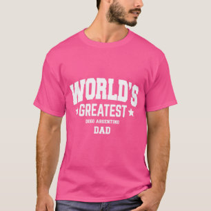Camiseta Tema del Mascota del perro argentino