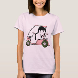 Camiseta Tema divertido de golf Carrito de golf Flamingo Ca