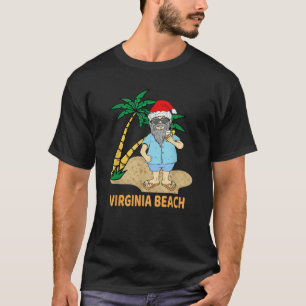 Camiseta Tema divertido de Santa en vacaciones en Virginia