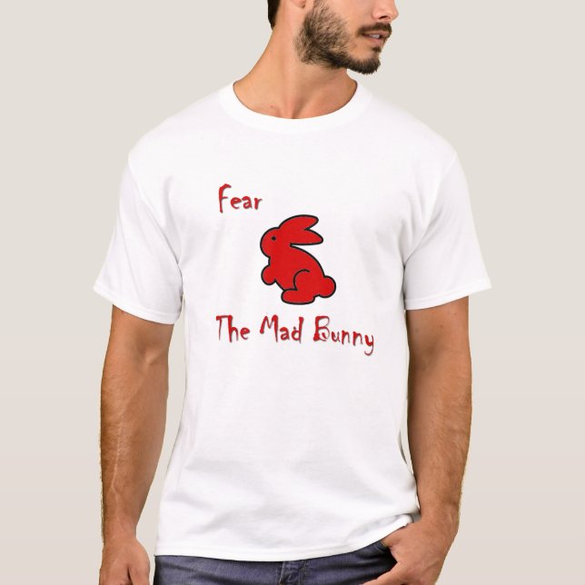 Camiseta Tema el conejito enojado (Anverso)