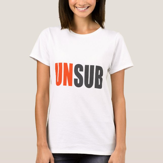 Camiseta Tema el desconocido de Unsub (Anverso)