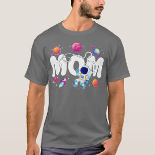 Camiseta Tema espacial Mamá Planetas Exteriores Astro fiest