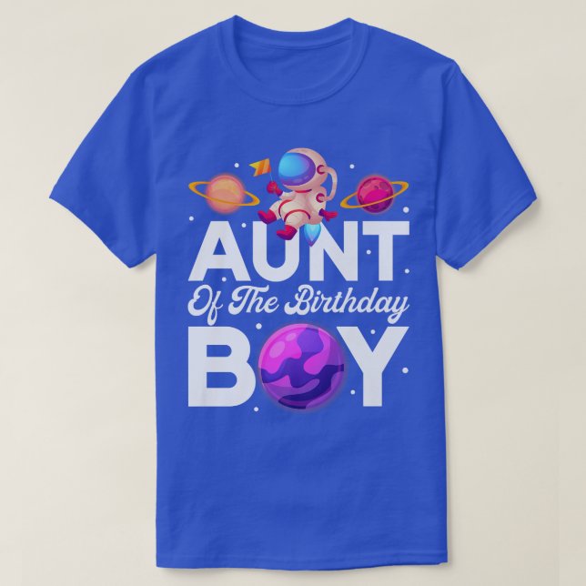 Camiseta Tema Espacial Tía Del Astronauta (Diseño del anverso)
