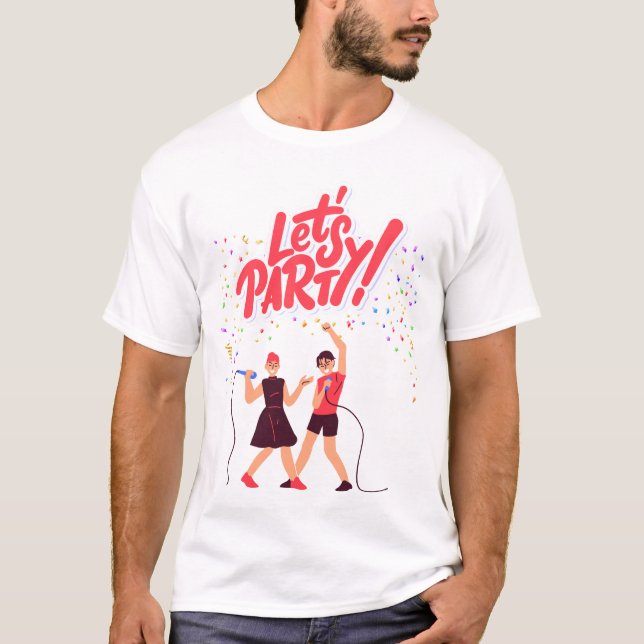 Camiseta Tema fiesta (Anverso)