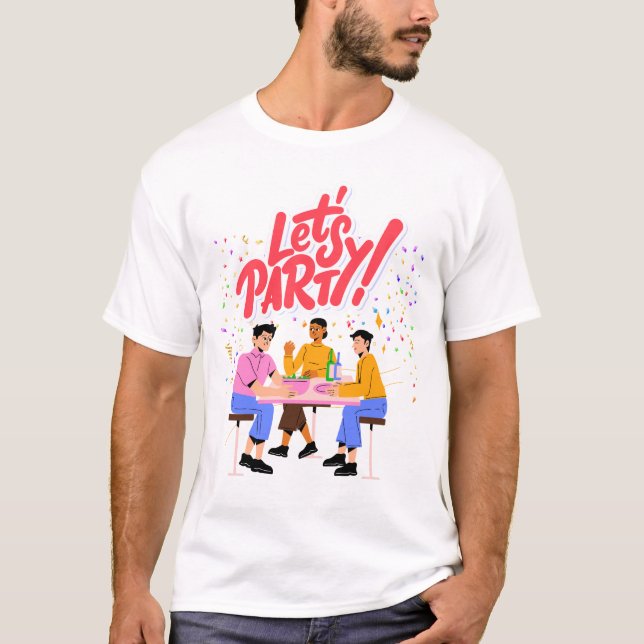 Camiseta Tema fiesta (Anverso)