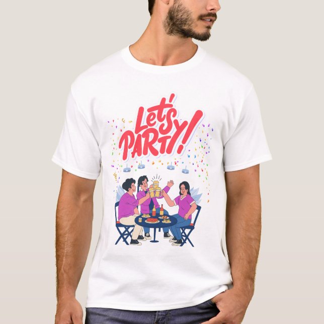 Camiseta Tema fiesta (Anverso)
