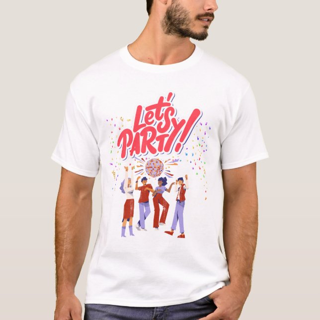 Camiseta Tema fiesta (Anverso)