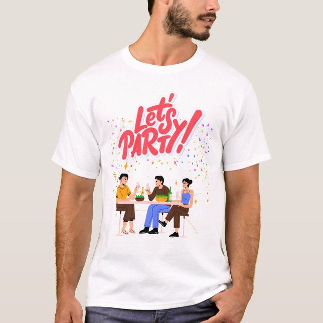 Camiseta Tema fiesta (Anverso)