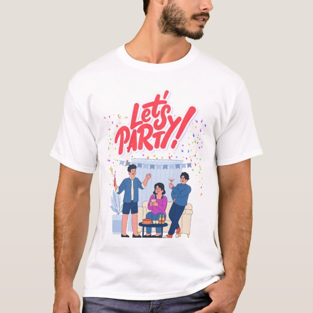 Camiseta Tema fiesta (Anverso)