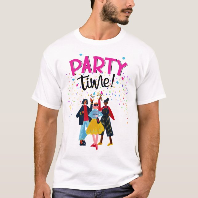 Camiseta Tema fiesta (Anverso)