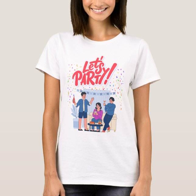 Camiseta Tema fiesta (Anverso)