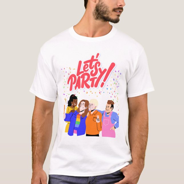 Camiseta Tema fiesta (Anverso)
