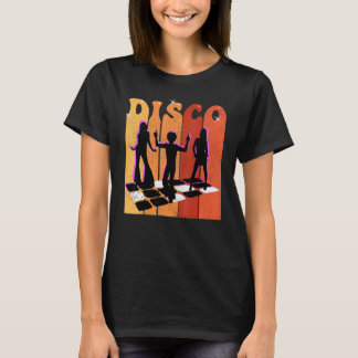 Camiseta Tema Fiesta del Vintage Retro Disco Dance Floor 70