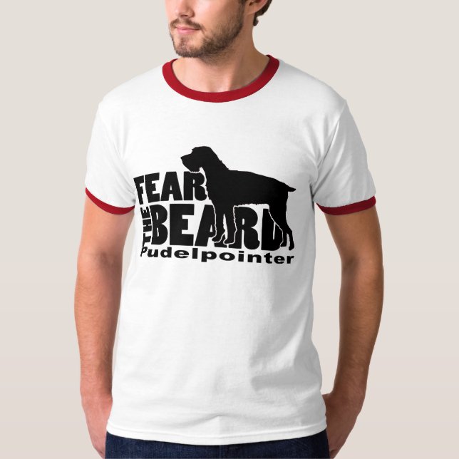 Camiseta Tema la barba - Pudelpointer (Anverso)