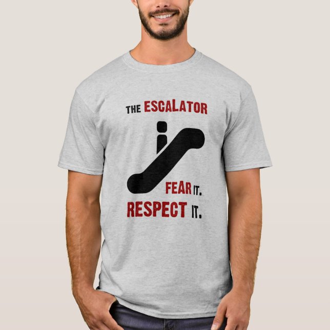 Camiseta Tema la escalera móvil (Anverso)