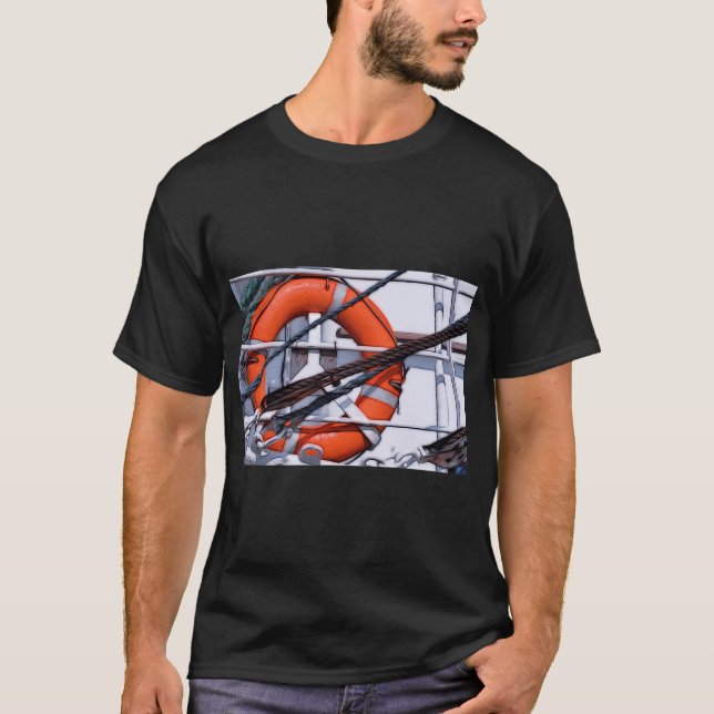 Camiseta tema marino - salvavidas (Anverso)